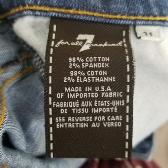 💰7 For All Mankind Standard Straight Leg Button Fly Jeans - Picture 7 of 7